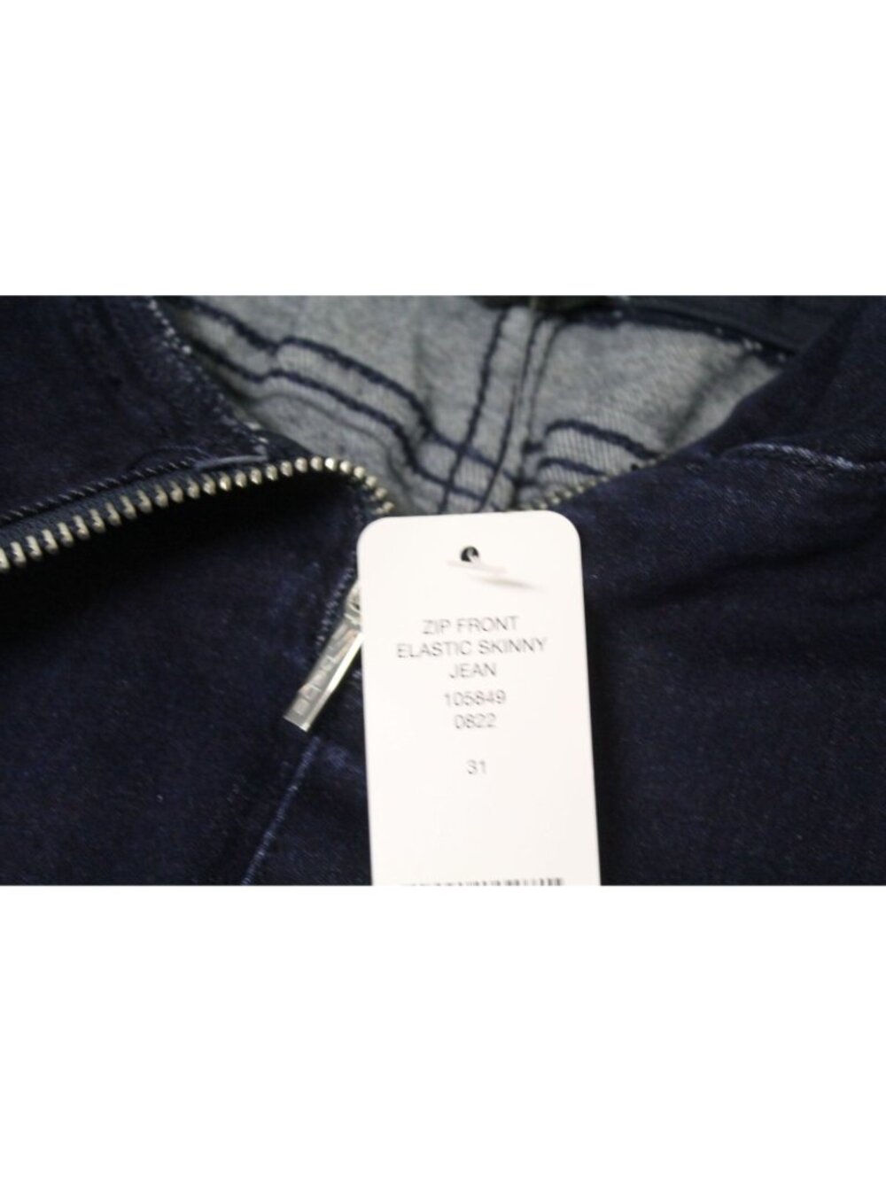 NWT bebe Women Zip Elastic Skinny Jean High-Waist Denim Size 31 Medium MSRP $119 - Picture 12 of 14